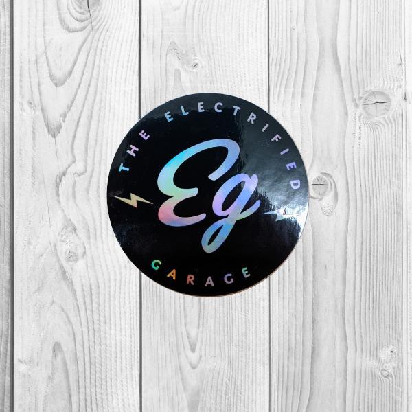 The Electrified Garage Holographic Decal - EV Origins