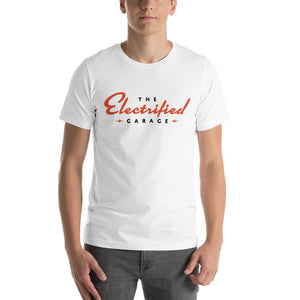 The Electrified Garage Logo Short-Sleeve Unisex T-Shirt - EV Origins