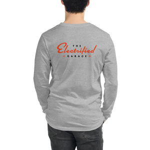 The Electrified Garage Unisex Long Sleeve Tee - EV Origins