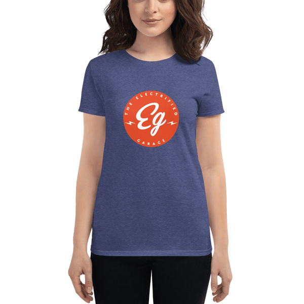 The Electrified Garage Emblem Women's Short Sleeve T-shirt - EV Origins