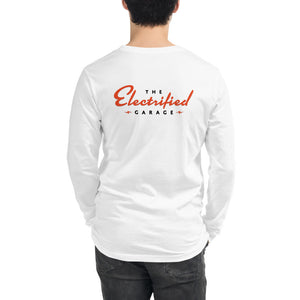 The Electrified Garage Unisex Long Sleeve Tee - EV Origins