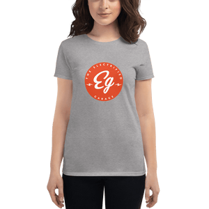 The Electrified Garage Emblem Women's Short Sleeve T-shirt - EV Origins