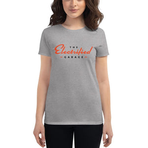 The Electrified Garage Logo Women's Short Sleeve T-shirt - EV Origins