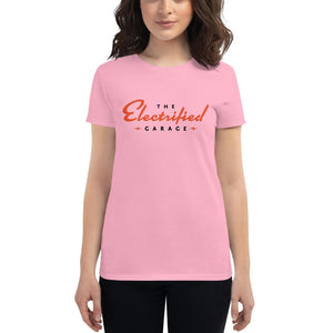 The Electrified Garage Logo Women's Short Sleeve T-shirt - EV Origins